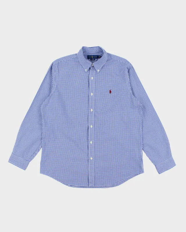 Vintage 2000's Ralph Lauren Checked Patterned Long Sleeve Shirt - L sold by Rokit