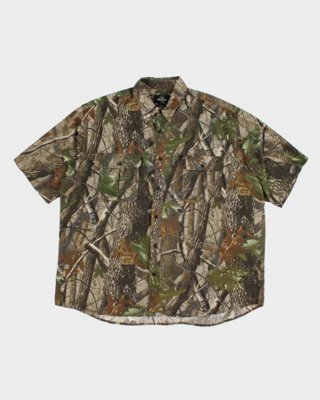 Vintage Red Head Oversized Real Tree Camouflage Short Sleeve Shirt - XXXL sold by Rokit