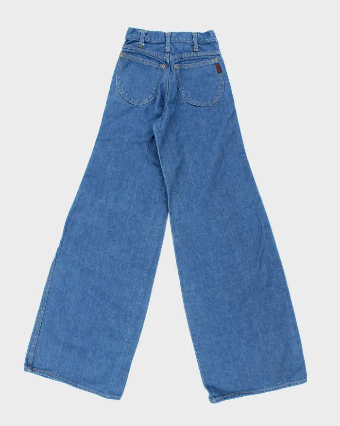 Vintage 80's Bootlegger Medium Wash High Waisted Flared Jeans - W22 L35 sold by Rokit product image thumbnail 2