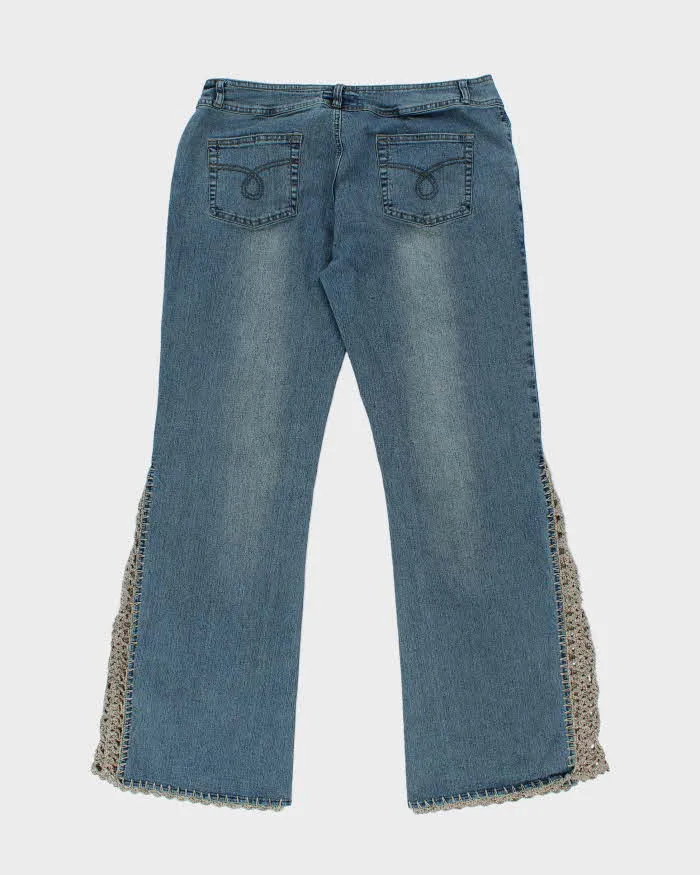 Vintage Y2k 00s Armour Crochet Detail Jeans - W34 L32 sold by Rokit product image thumbnail 2