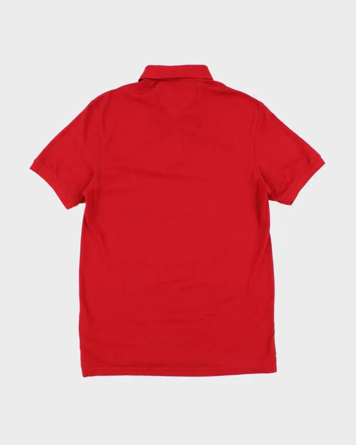 00s Tommy Hilfiger Red Polo T-Shirt - L sold by Rokit product image thumbnail 2