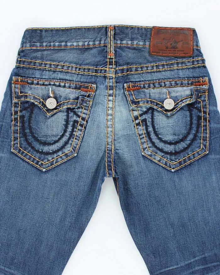 Vintage Y2K True Religion Dark Wash Straight Leg Jeans - W32 L28 sold by Rokit product image thumbnail 4
