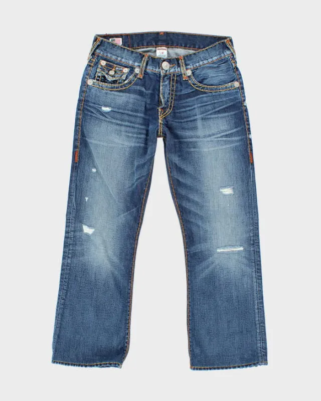Vintage Y2K True Religion Dark Wash Straight Leg Jeans - W32 L28 sold by Rokit