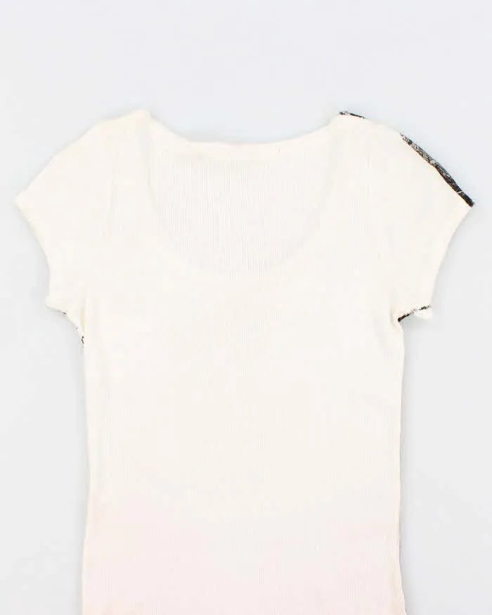 Vintage Y2k 00s Didier Parakian Newspaper Print Button Top - S sold by Rokit product image thumbnail 4