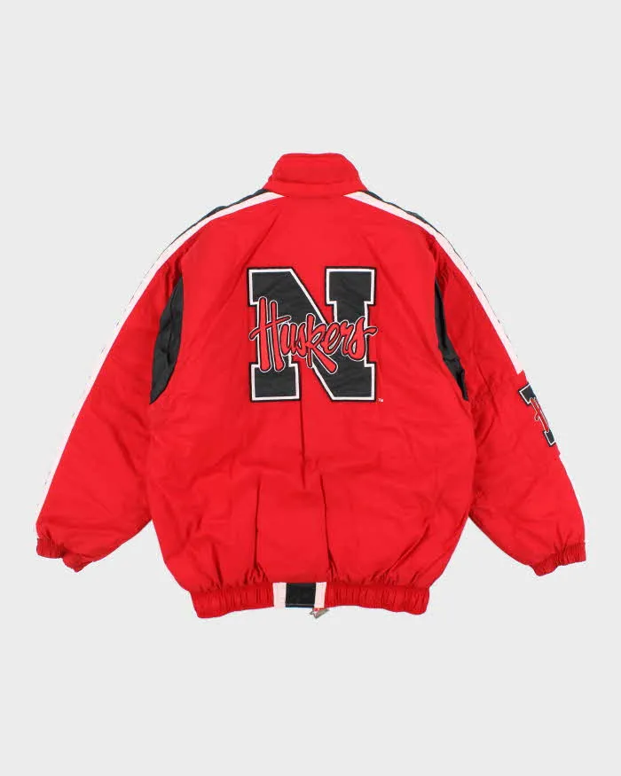 Vintage 90's Starter Nebraska Cornhuskers Lined Puffer Jacket - L sold by Rokit product image thumbnail 2