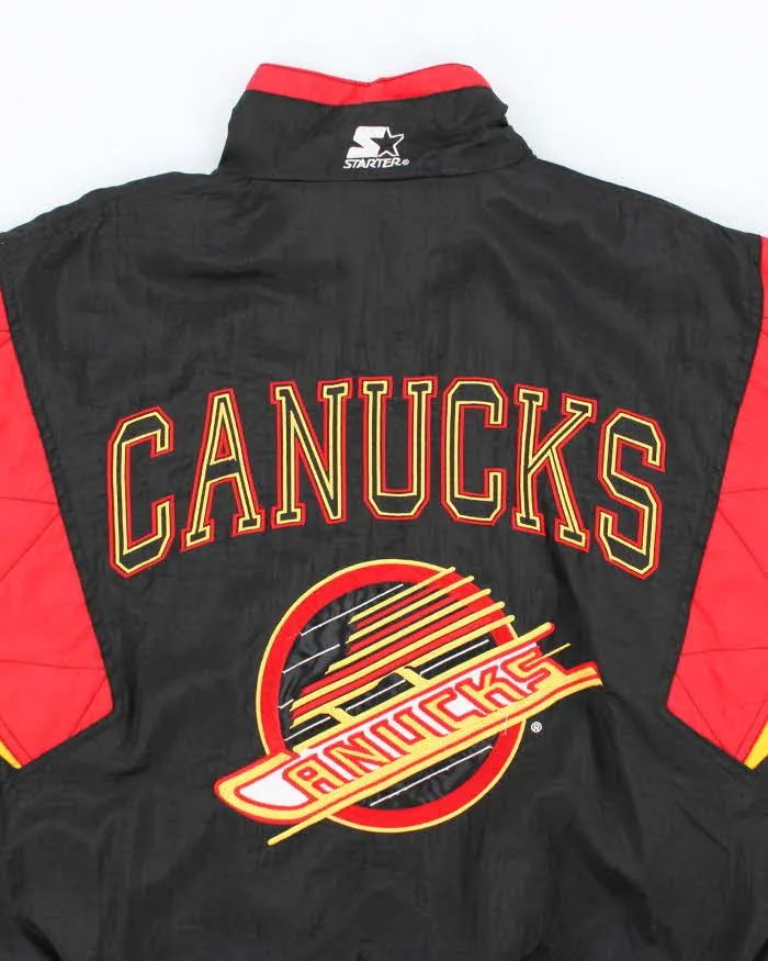 Vintage 2000's Starter Vancouver Canucks Embroidered Anorak Jacket - S sold by Rokit product image thumbnail 4