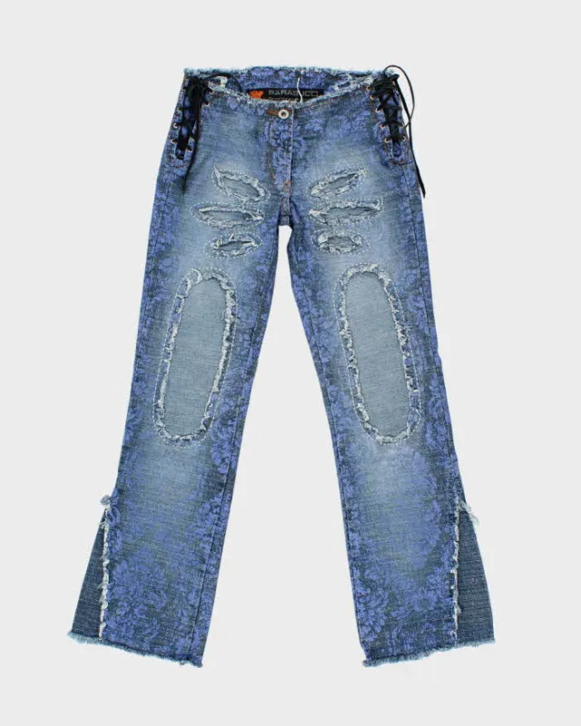 Vintage Y2k 00s Parasuco Ergonomic Lace-up Jeans - W27 L28 sold by Rokit