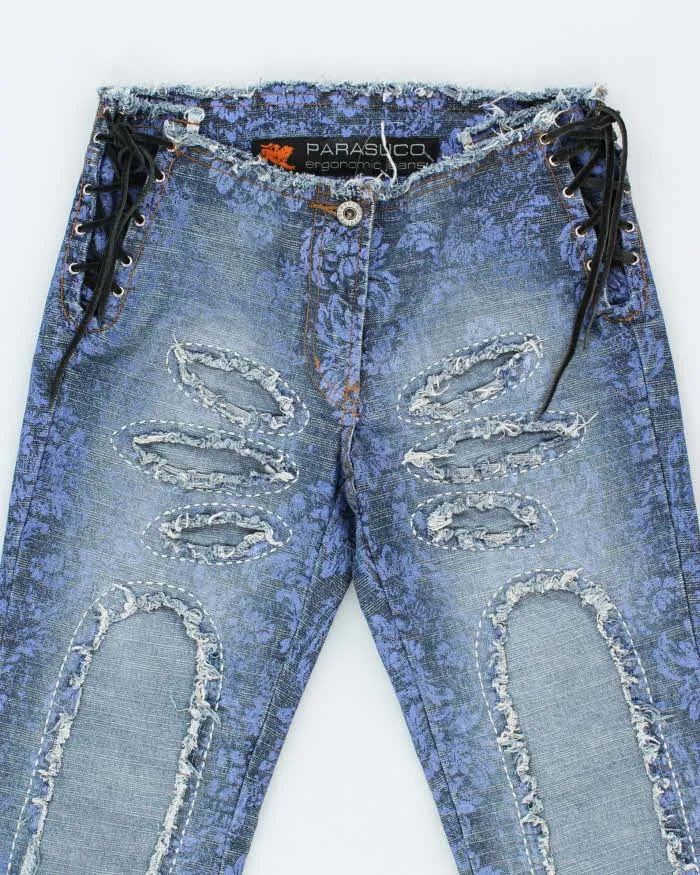 Vintage Y2k 00s Parasuco Ergonomic Lace-up Jeans - W27 L28 sold by Rokit product image thumbnail 3