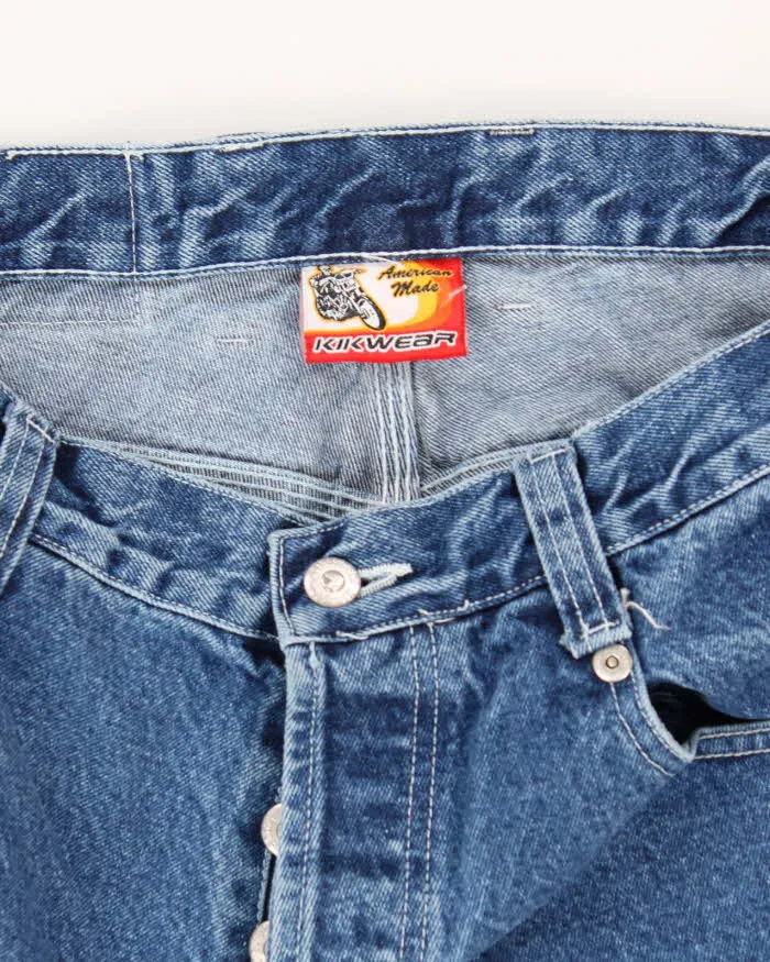 Vintage 2000's Kikwear Dark Wash Ultra Baggy Fit Jeans - W36 L30 sold by Rokit product image thumbnail 5