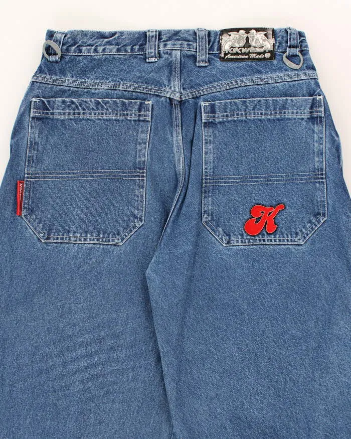 Vintage 2000's Kikwear Dark Wash Ultra Baggy Fit Jeans - W36 L30 sold by Rokit product image thumbnail 4