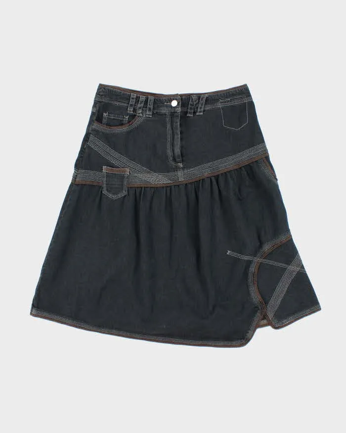 Y2k 00s Solola Denim Midi Skirt - W32 sold by Rokit