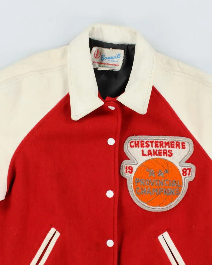 Vintage 80's Chestermere Lakers Basketball Embroidered Varsity Jacket - S sold by Rokit product image thumbnail 3