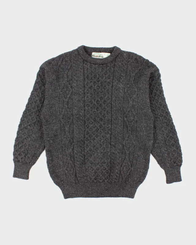 Vintage Aran Crafts Wool Patterned Chunky Knit Jumper - XL sold by Rokit