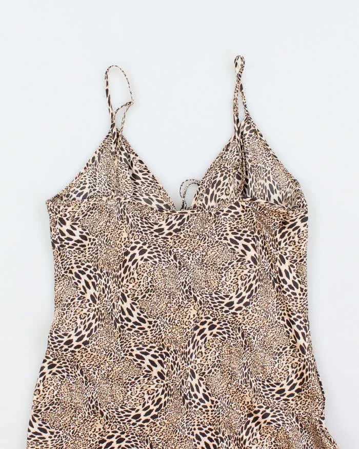Vintage Y2k 00s Teccia Silk Leopard Print Dress - S sold by Rokit product image thumbnail 4