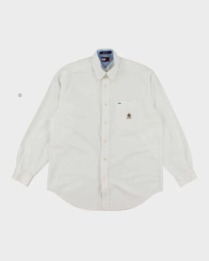 Vintage 2000's Tommy Hilfiger Patched Logo Long Sleeve Shirt - S sold by Rokit