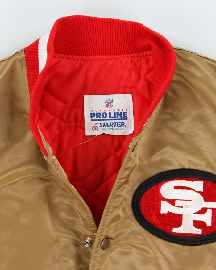 Vintage 90's Pro Line San Francisco 49ers NFL Satin Bomber Jacket - XL sold by Rokit product image thumbnail 5