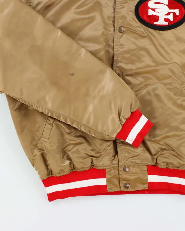 Vintage 90's Pro Line San Francisco 49ers NFL Satin Bomber Jacket - XL sold by Rokit product image thumbnail 4