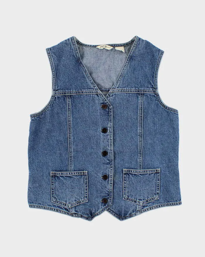 Vintage Eddie Bauer Denim Waistcoat - S sold by Rokit