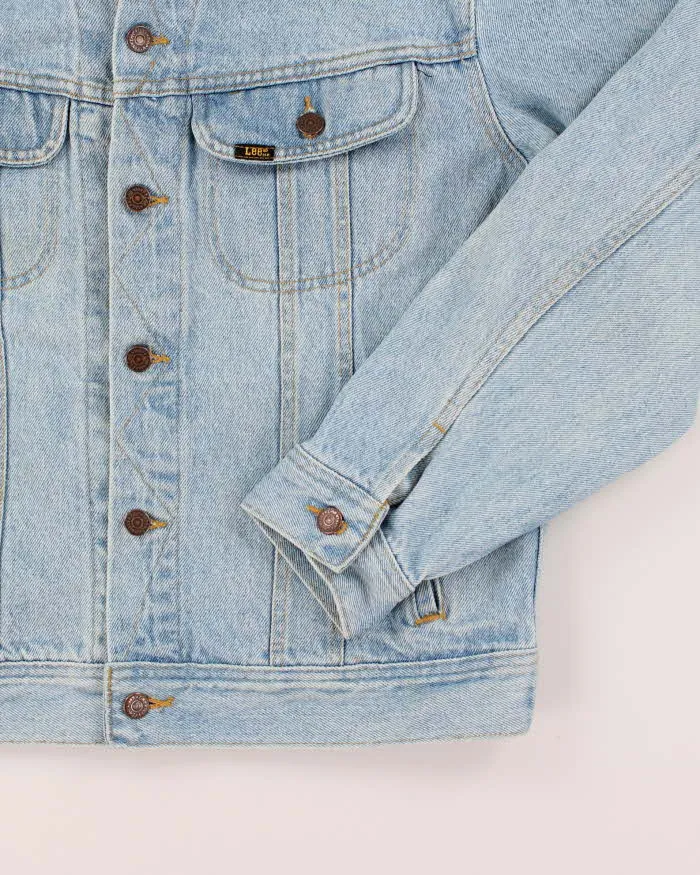 Vintage 90's Hard Rock Café Embroidered Light Wash Denim Jacket - M sold by Rokit product image thumbnail 4