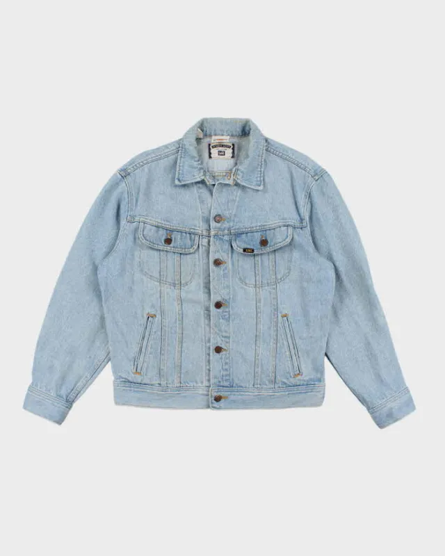 Vintage 90's Hard Rock Café Embroidered Light Wash Denim Jacket - M made by Hard Rock Cafe