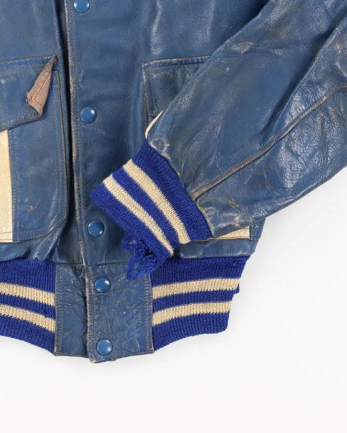 Vintage 50's Wallace League Champs Leather Varsity Jacket - S sold by Rokit product image thumbnail 4