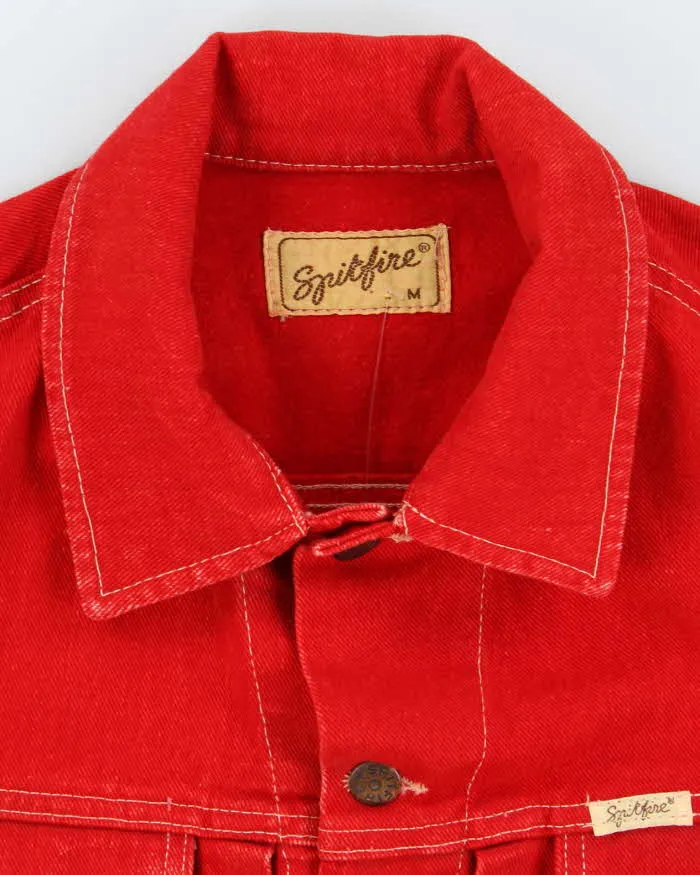 Vintage 70's Spitfire Red Denim Jacket - M sold by Rokit product image thumbnail 5