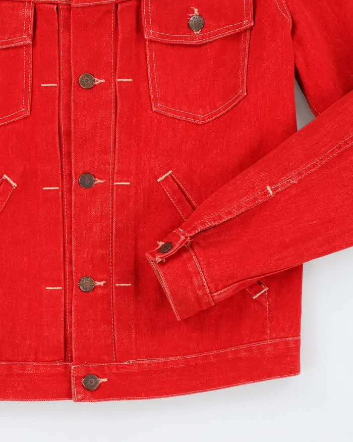 Vintage 70's Spitfire Red Denim Jacket - M sold by Rokit product image thumbnail 4