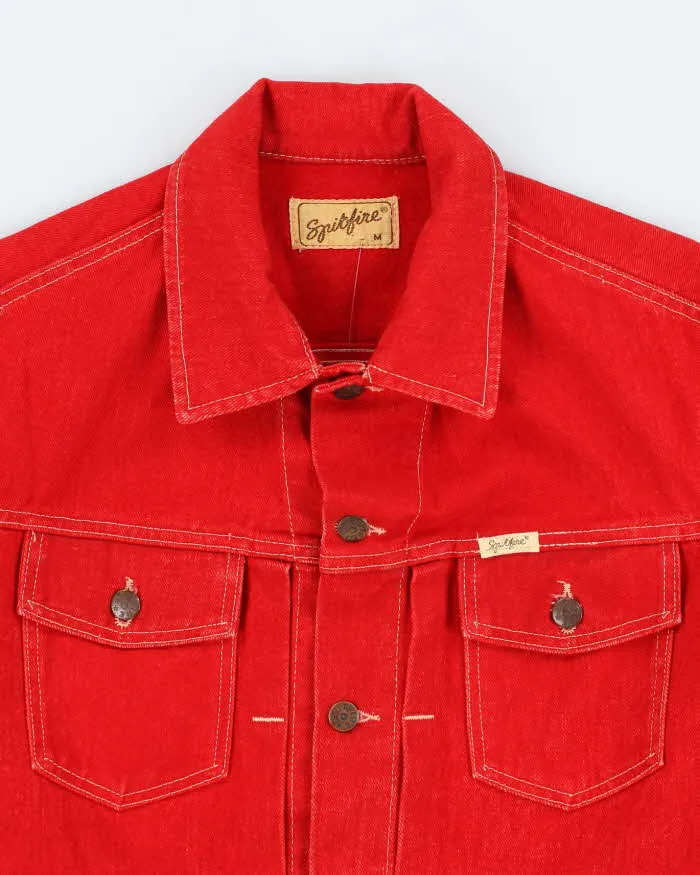 Vintage 70's Spitfire Red Denim Jacket - M sold by Rokit product image thumbnail 3