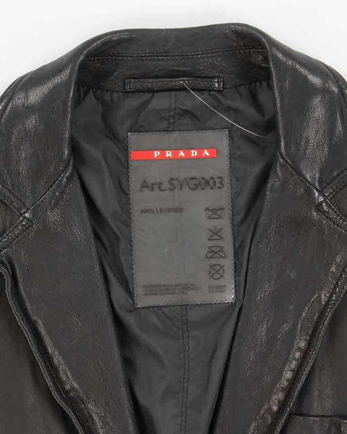Vintage Y2K Prada Sport Leather Double Breasted Blazer - L sold by Rokit product image thumbnail 5