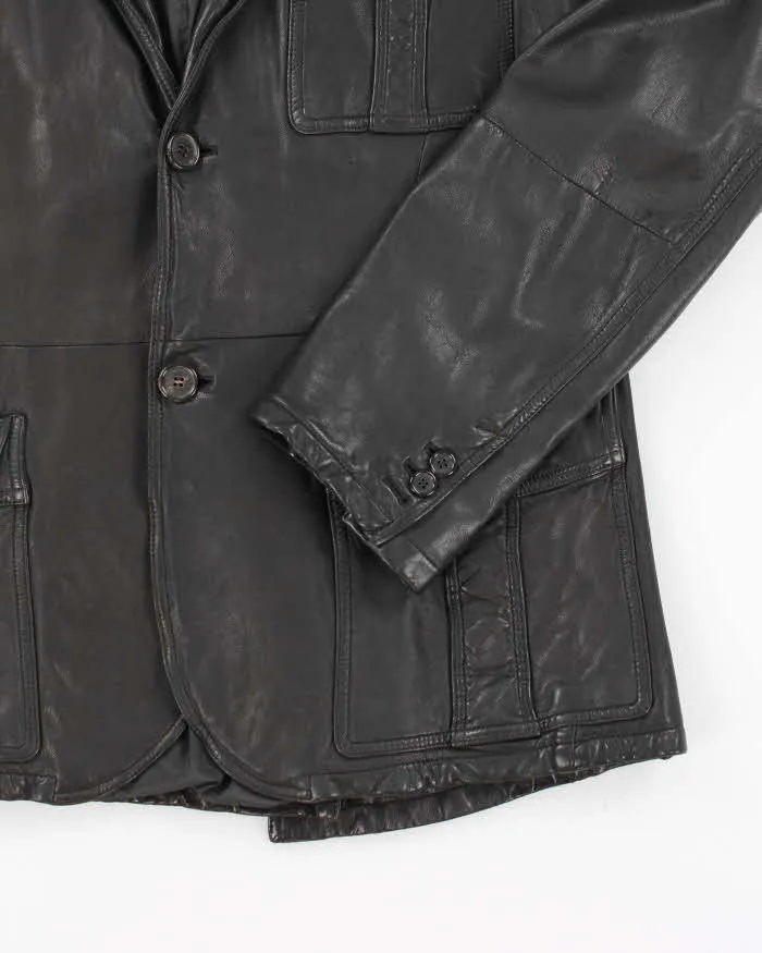 Vintage Y2K Prada Sport Leather Double Breasted Blazer - L sold by Rokit product image thumbnail 4