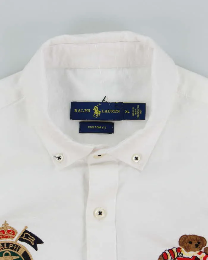 Vintage 2000's Ralph Lauren Patched Polo Spell Out Long Sleeve Shirt - XL sold by Rokit product image thumbnail 5