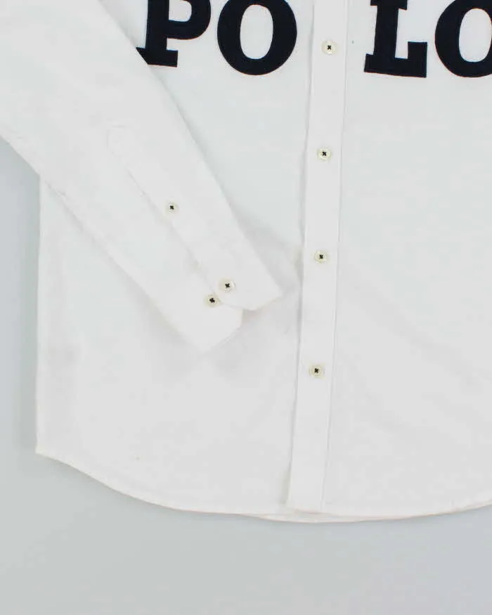 Vintage 2000's Ralph Lauren Patched Polo Spell Out Long Sleeve Shirt - XL sold by Rokit product image thumbnail 4