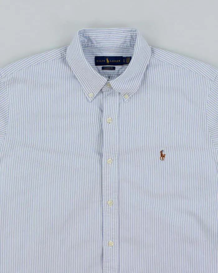 Vintage Ralph Lauren Striped Heavyweight Long Sleeve Shirt - L sold by Rokit product image thumbnail 3