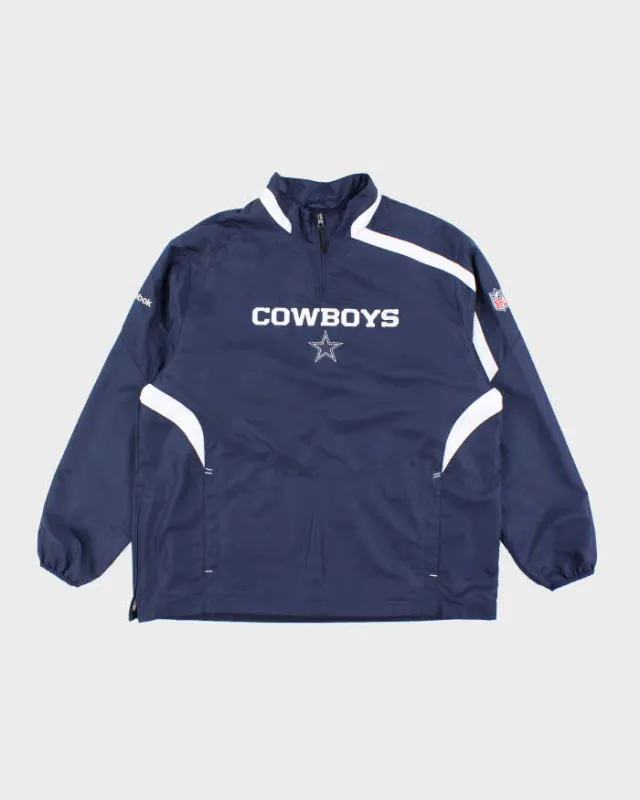 Vintage 2000's NFL Dallas Cowboys 1/4 Zip Windbreaker Jacket - XL sold by Rokit