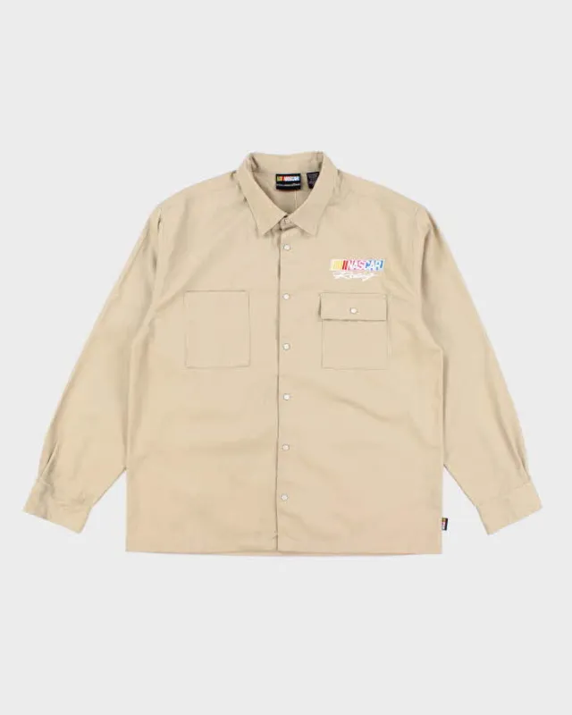 Vintage 2000's Nascar Racing Oversized Snap Button Long Sleeve Shirt - XL sold by Rokit