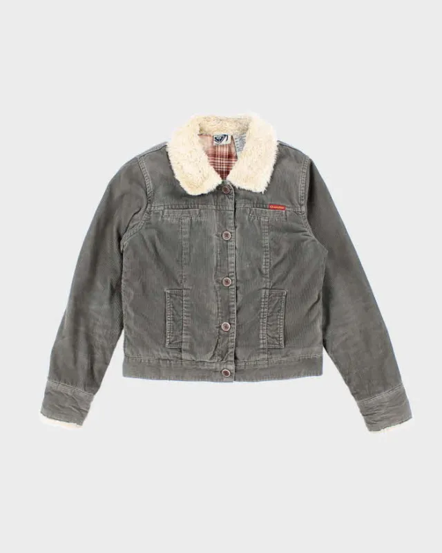 Vintage Y2K Roxy Jean Green Corduroy Lined Jacket - M sold by Rokit