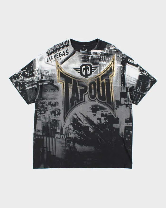 Vintage Y2K Tap Out All Over Print Oversized T-Shirt - XXL sold by Rokit