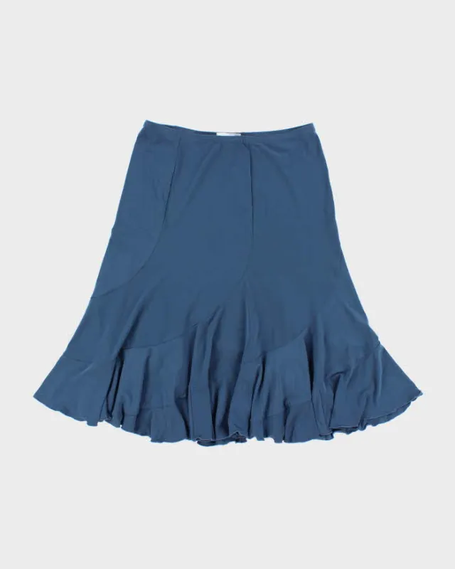 Vintage Y2k Joseph Ribkoff Blue Slinky Skirt - W29 sold by Rokit