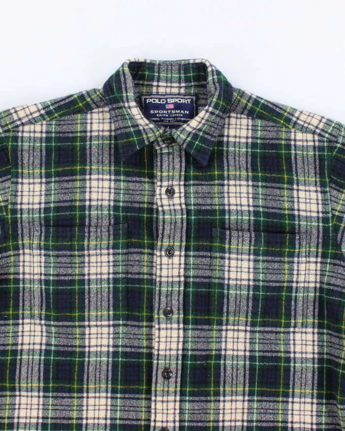 Vintage Polo Sport Ralph Lauren Wool Heavyweight Flannel - M sold by Rokit product image thumbnail 3