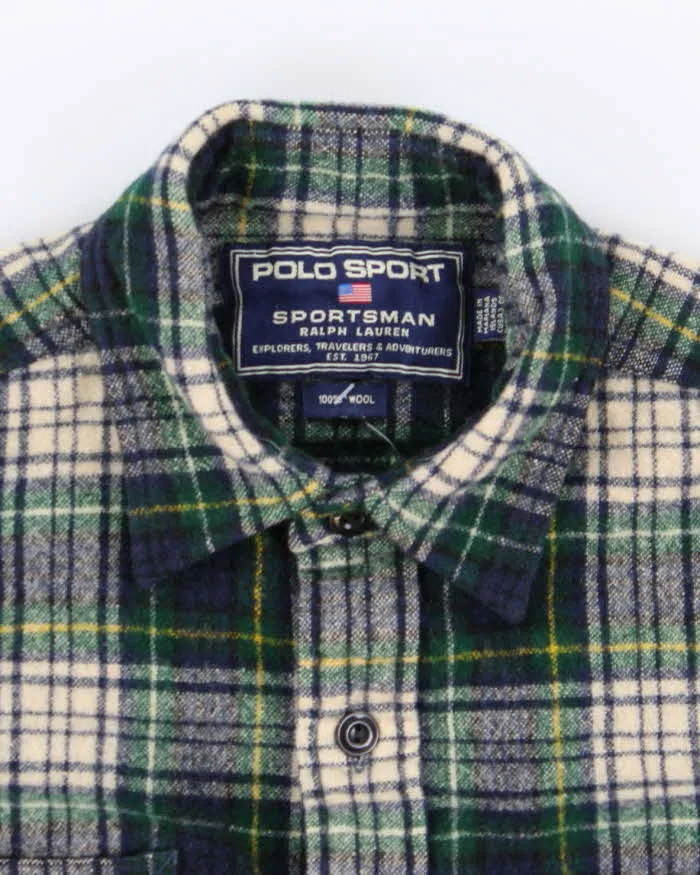 Vintage Polo Sport Ralph Lauren Wool Heavyweight Flannel - M sold by Rokit product image thumbnail 5