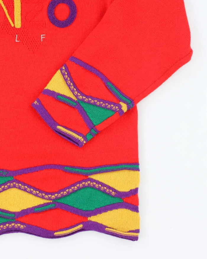 Vintage 90s Kenzo Golf Wool Jumper - M sold by Rokit product image thumbnail 4