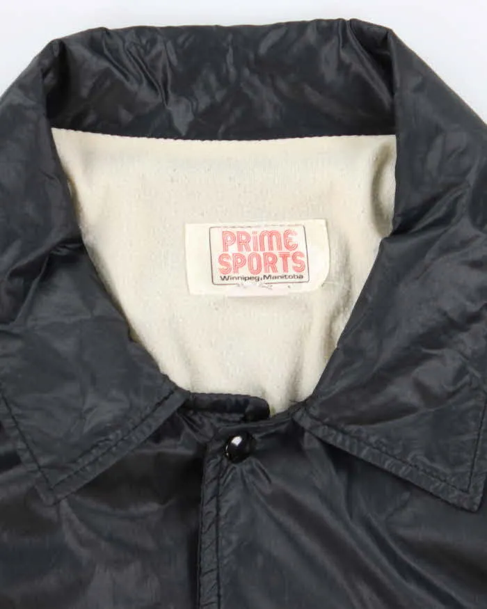 Vintage 1990s Prime Sports Bomber Style Black Windbreaker Jacket - XL sold by Rokit product image thumbnail 5