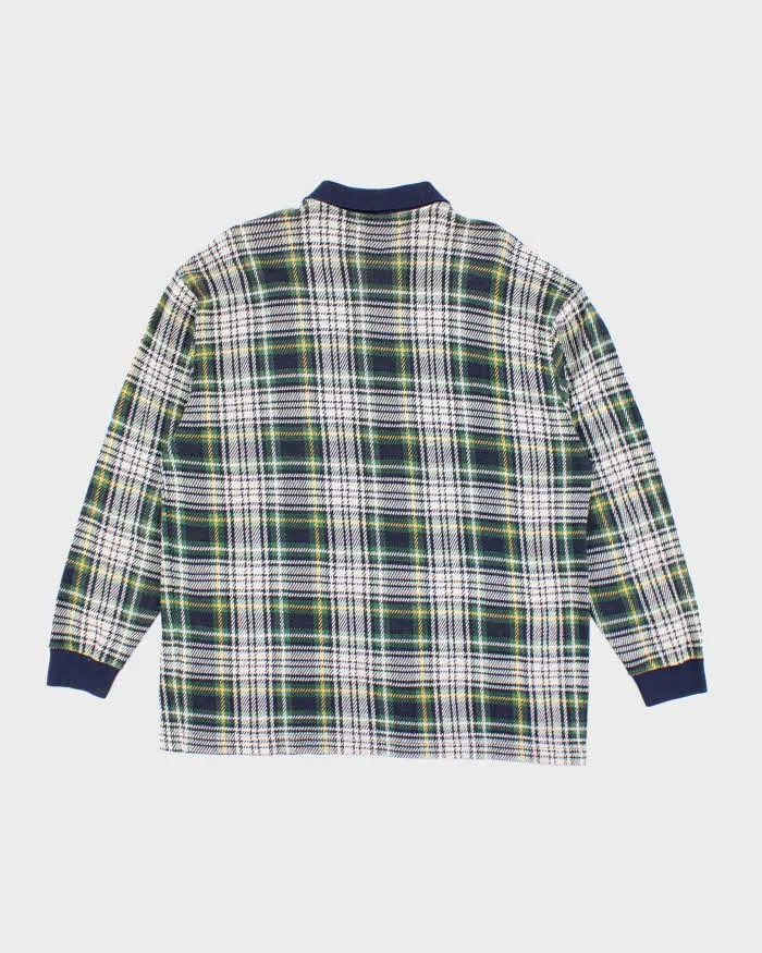 Vintage 90's Longchamp Patterned Quarter Button Long Sleeve Knit - XL sold by Rokit product image thumbnail 2