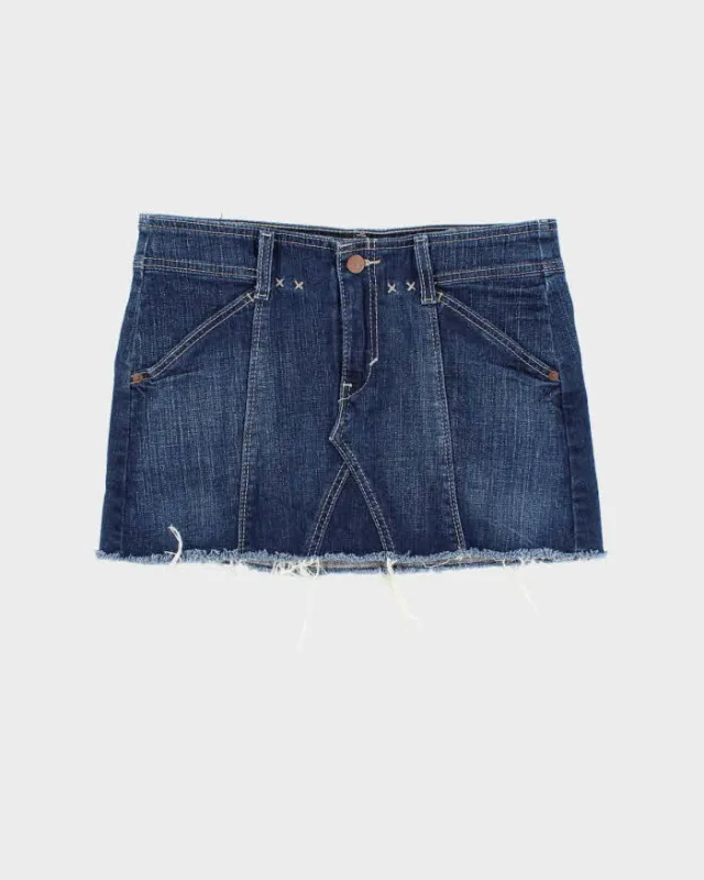 Vintage Y2k 00s Levis Denim Mini Skirt - S sold by Rokit