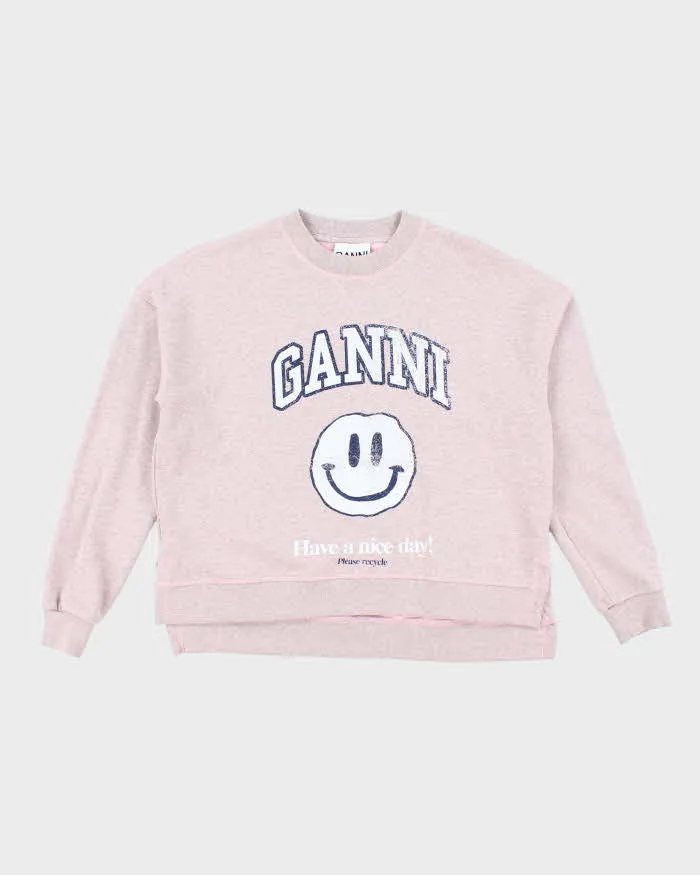 Ganni Have A Nice Day Oversized Sweatshirt - XS sold by Rokit