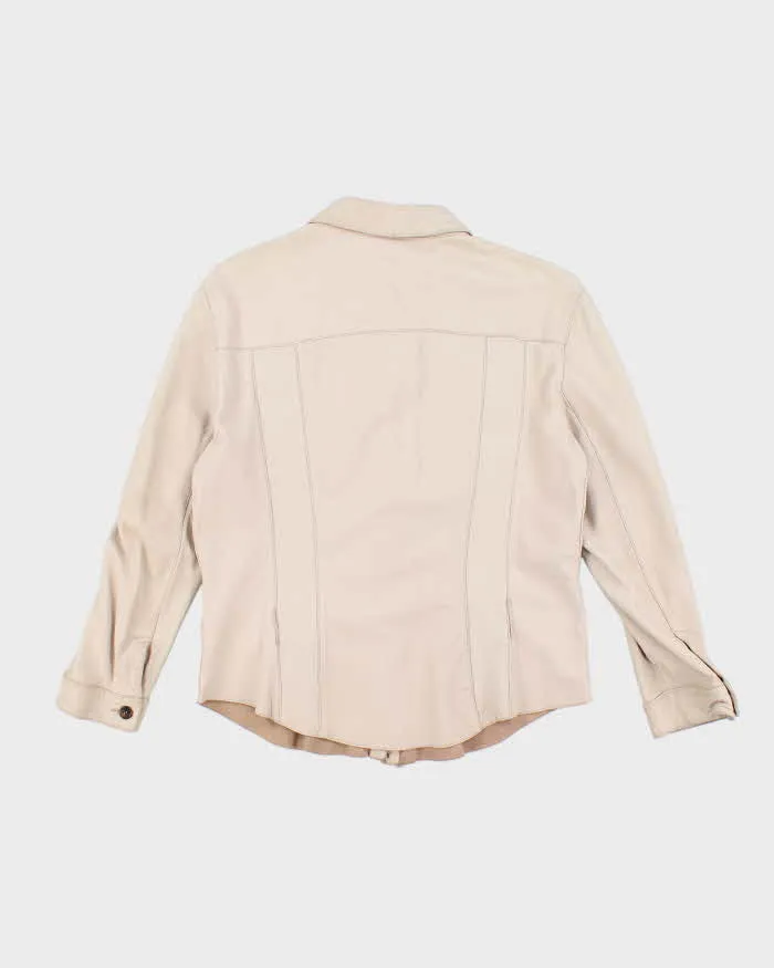 Woman's Prada Cream Soft Leather Jacket - L sold by Rokit product image thumbnail 2