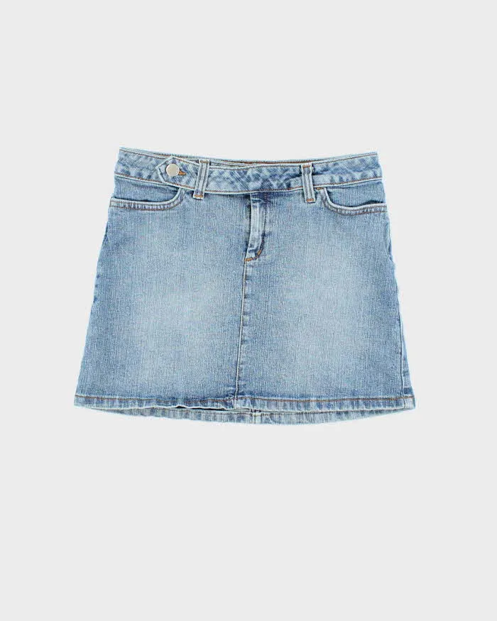 Vintage Y2k 00s Le Chateau Denim Mini Skirt - XS sold by Rokit