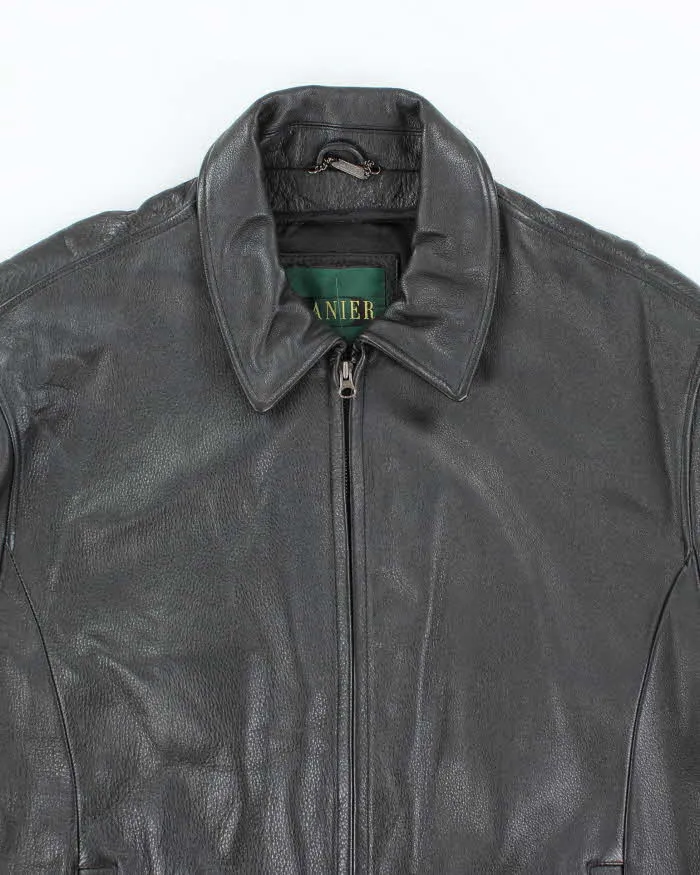 Vintage Danier Black Zip-up Leather Jacket - XL sold by Rokit product image thumbnail 3