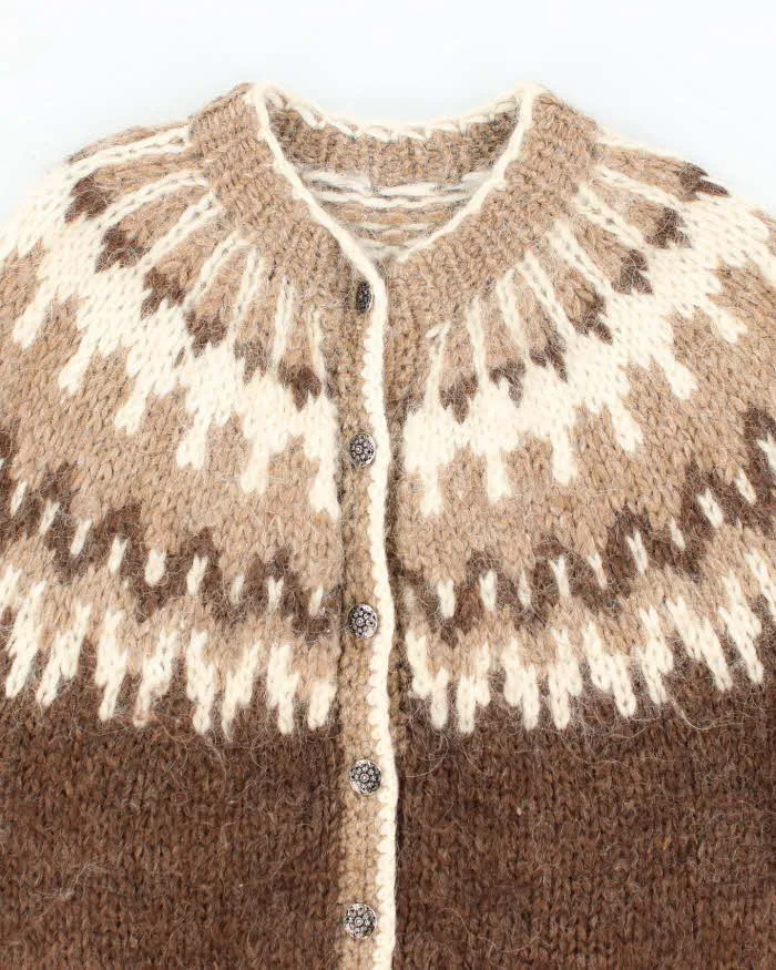 Vintage Handmade Chunky Wool Blend Cardigan - XL sold by Rokit product image thumbnail 3