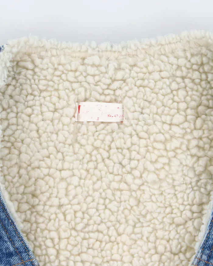 Vintage 80's Levi's Orange Tab Fleece Lined Denim Gilet - M sold by Rokit product image thumbnail 5